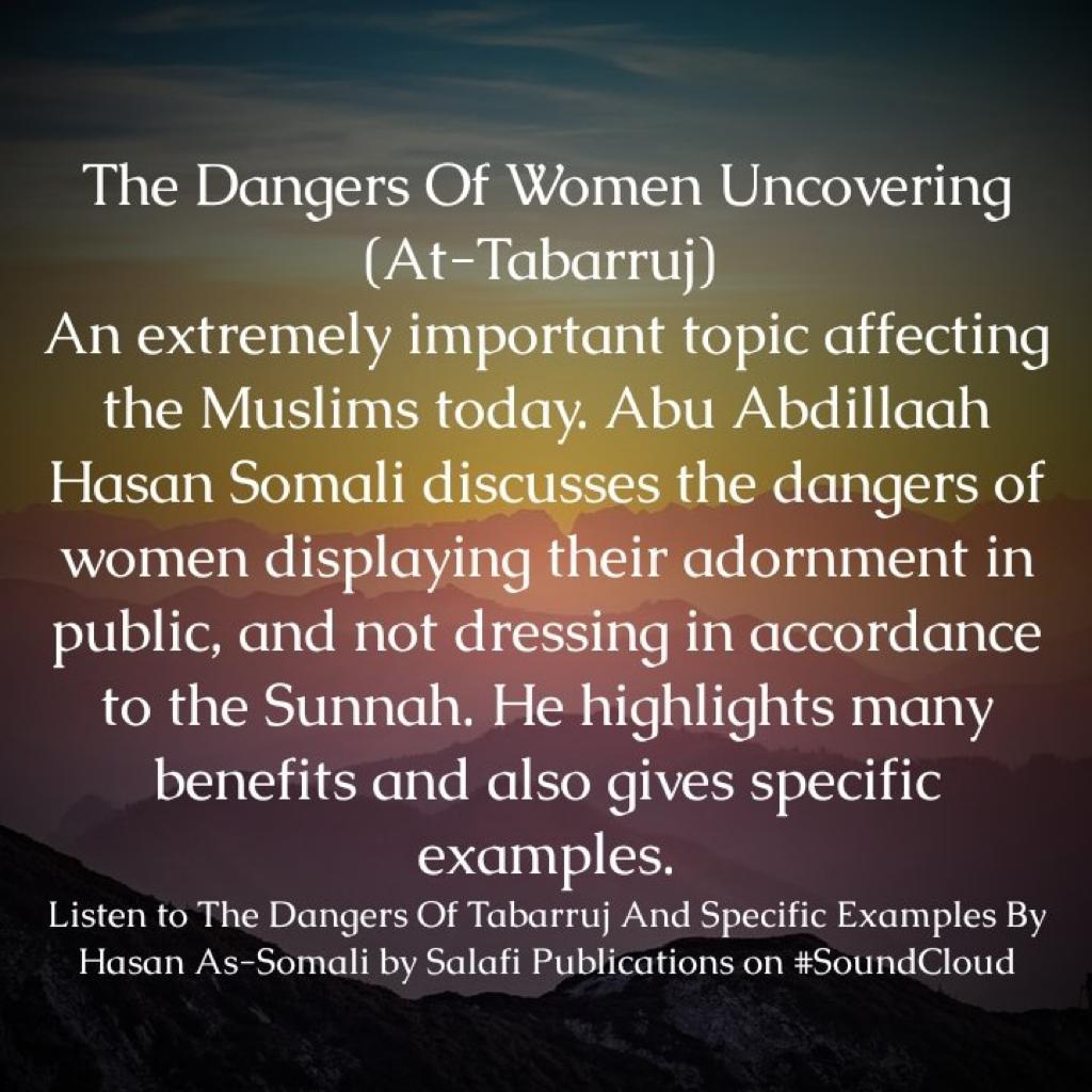 Listen to The Dangers Of Tabarruj And Specific Examples - Hasan Somali ...